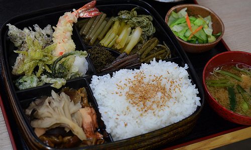 湯西川温泉なかや食堂「山の幸スペシャル定食」山菜なんと10種以上