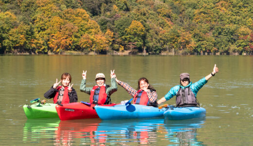 【川俣湖カヌーレポ（紅葉）】絶景完全貸切モード→「また仕事がんばれそうです」